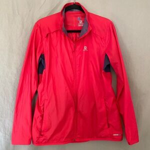 Salomon Agile Jacket Womens Large Advanced Skin Active Drive Lightweight Jacket